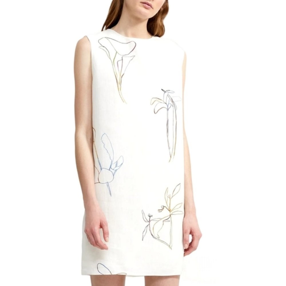 The Dao 道 of Zen Water & Earth Gradient Dress • Flowy Movement • Double-Lining • Linen Cotton main image 1